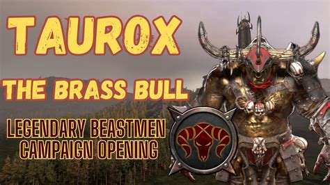 taurox the brass bull|beastmen legendary lord.